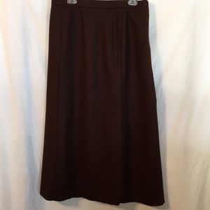 Herve Bernard Women’s Midi Wool Skirt 26W